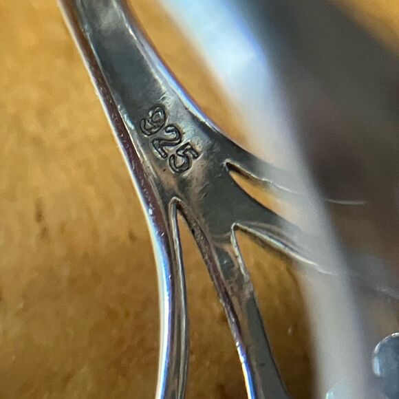 Natural Labradorite Sterling Silver Cocktail Ring Size 7 - Picture 6 of 10